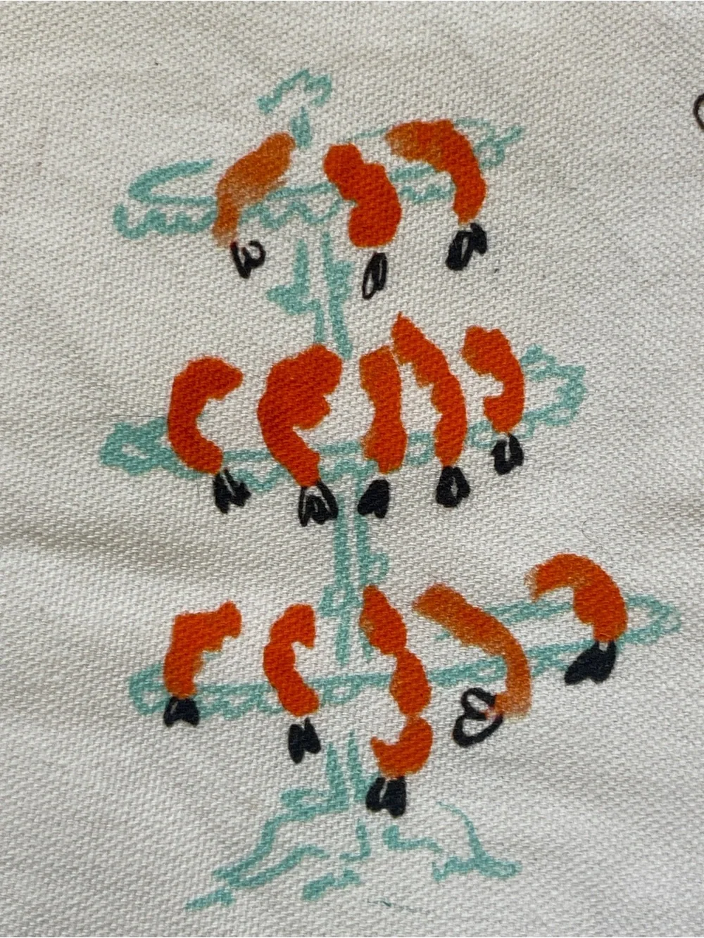 Hello 2026 shrimp & cocktails Dish Cloth from Anthropologie
